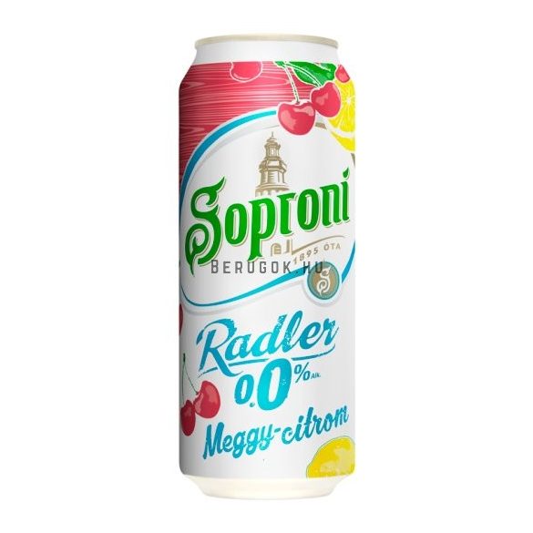 Soproni Radler Meggy-Citrom 0,5l DOB (0%)